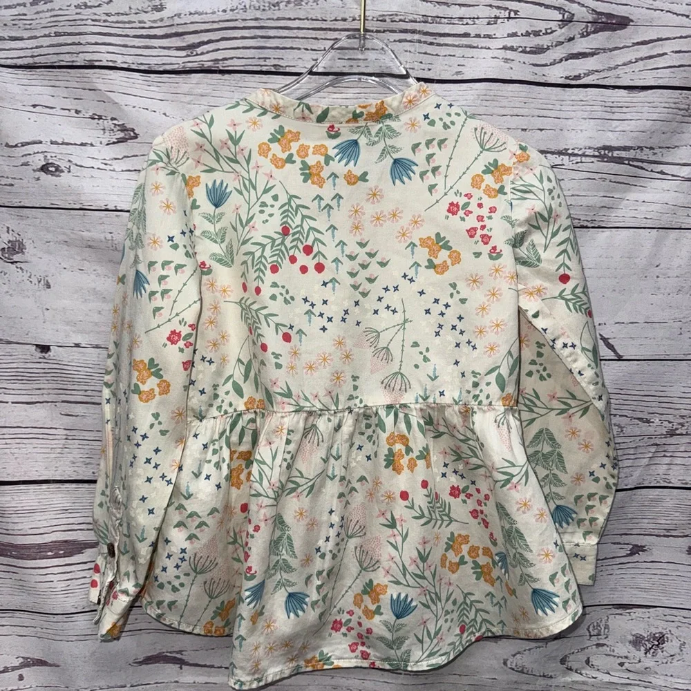 Hanna Andersson Multicolor Floral Top Size 5/110